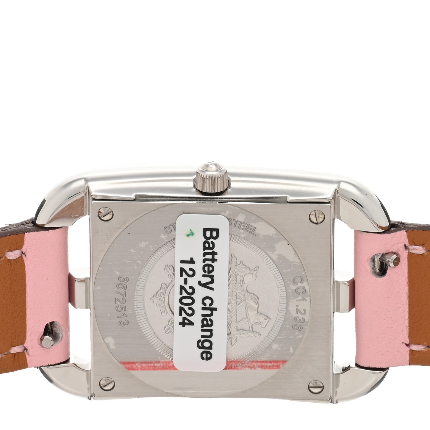Stainless Steel Swift Diamond Pink Sapphire Mother of Pearl 23mm Cape Cod Double Tour Quartz Watch Rose Sakura