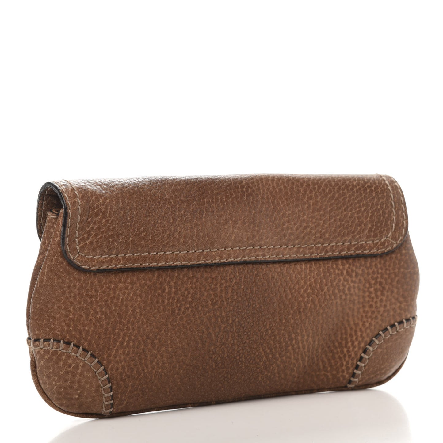 Calfskin New Pelham Clutch Brown
