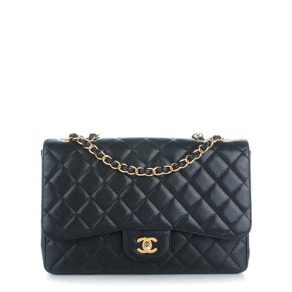 Chanel Caviar Quilted Jumbo Single Flap Black 1 of 9