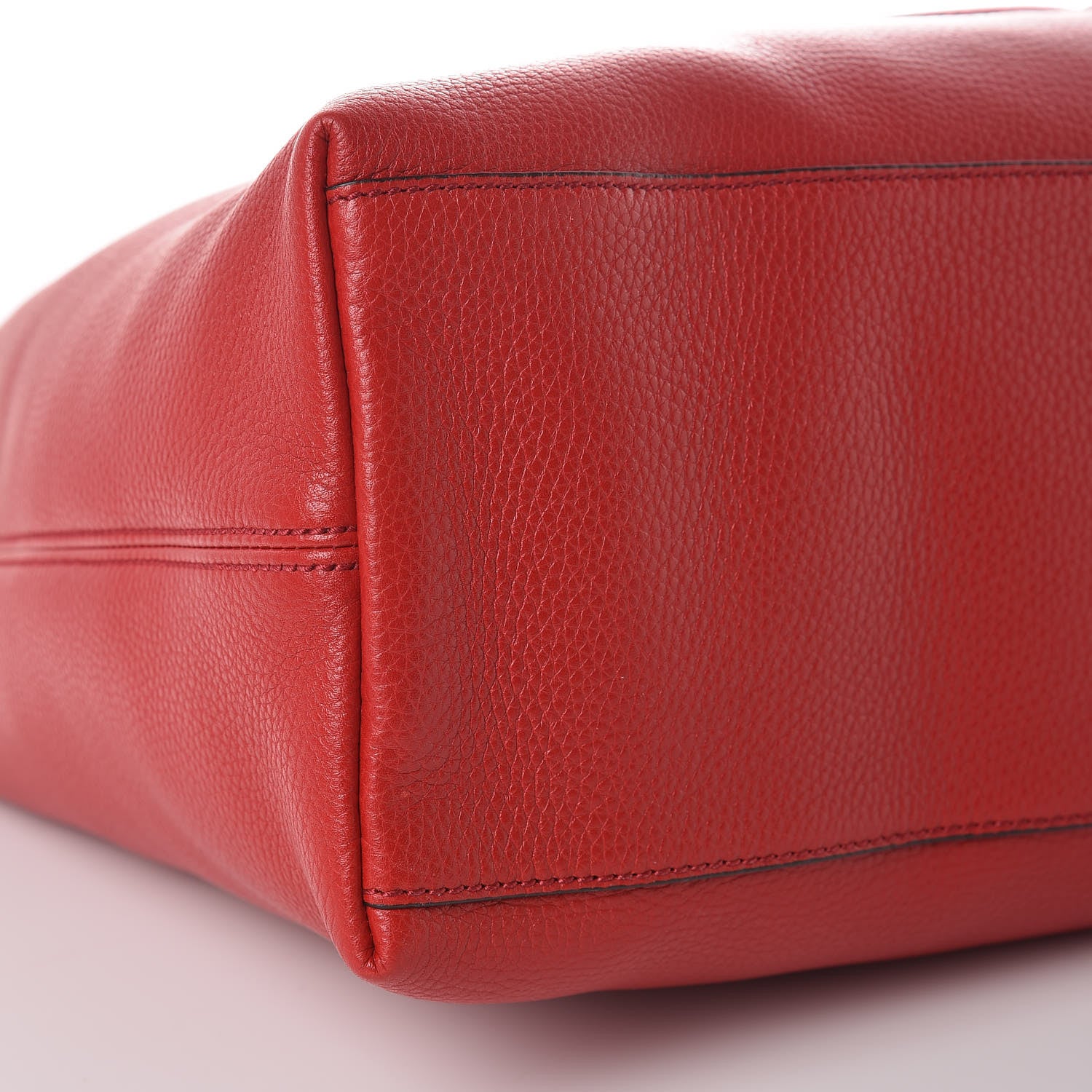 Gucci Cellarius Calfskin Medium Soho Chain Shoulder Bag Vibrant Red 8 of 9