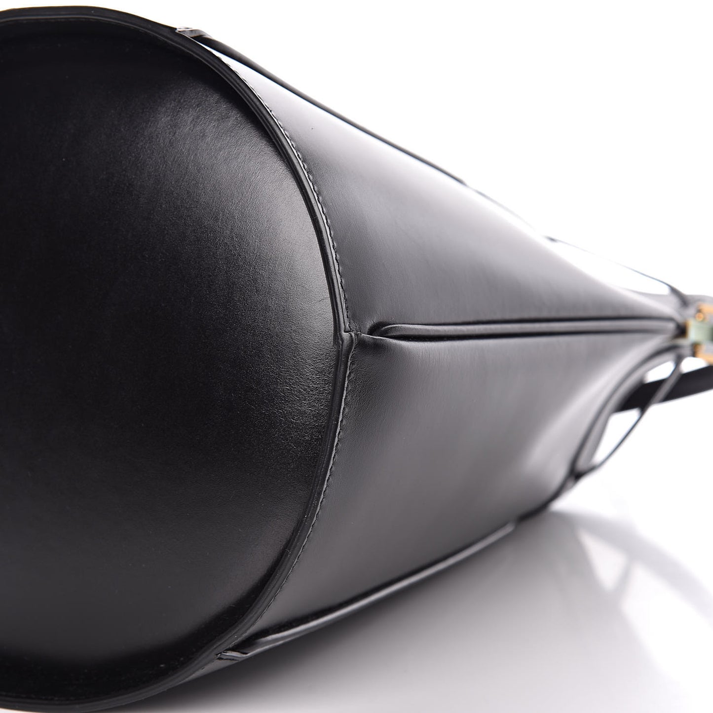 Smooth Calfskin Medium Talitha Bucket Bag Black