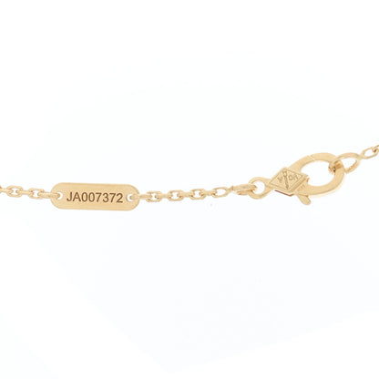 Van Cleef & Arpels 18K Yellow Gold Carnelian Vintage Alhambra Pendant Necklace 6 of 7