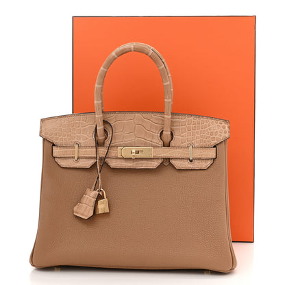 Hermes Togo Matte Alligator Birkin Touch 30 Chai 11 of 11