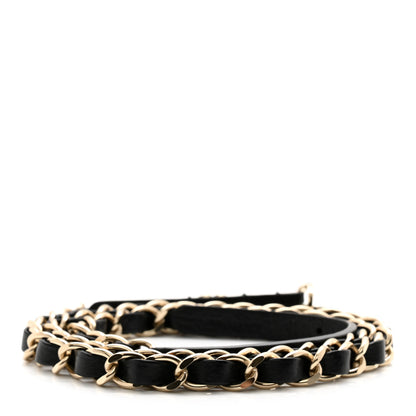 Chanel Calfskin Metal CC Chain Belt 85 34 Black 2 of 7