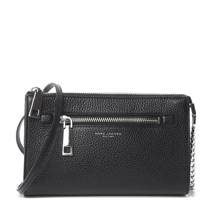 Marc Jacobs Grained Calfskin Small Recruit Crossbody Black 1 of 8
