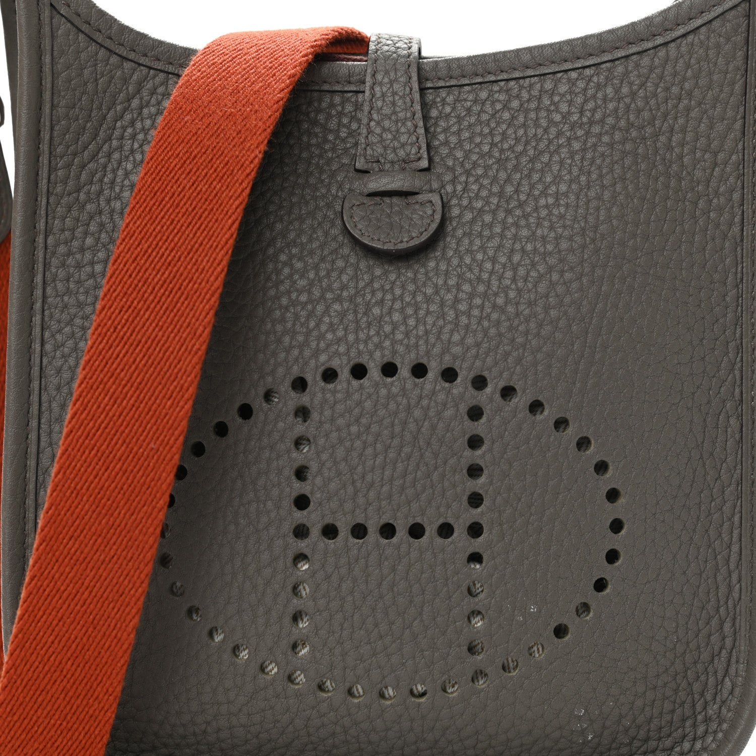 Hermes Taurillon Clemence Amazone Evelyne TPM Etain Cuivre 7 of 10