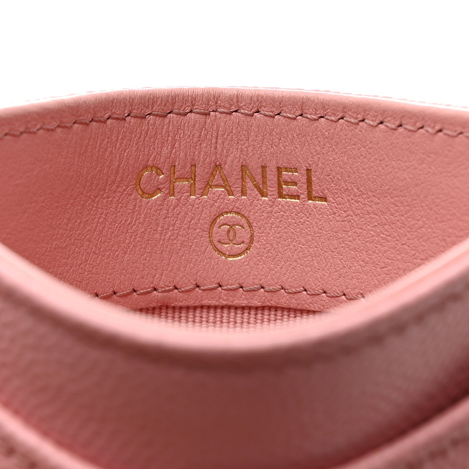 Chanel Caviar Quilted Card Holder Light Pink 6 of 11