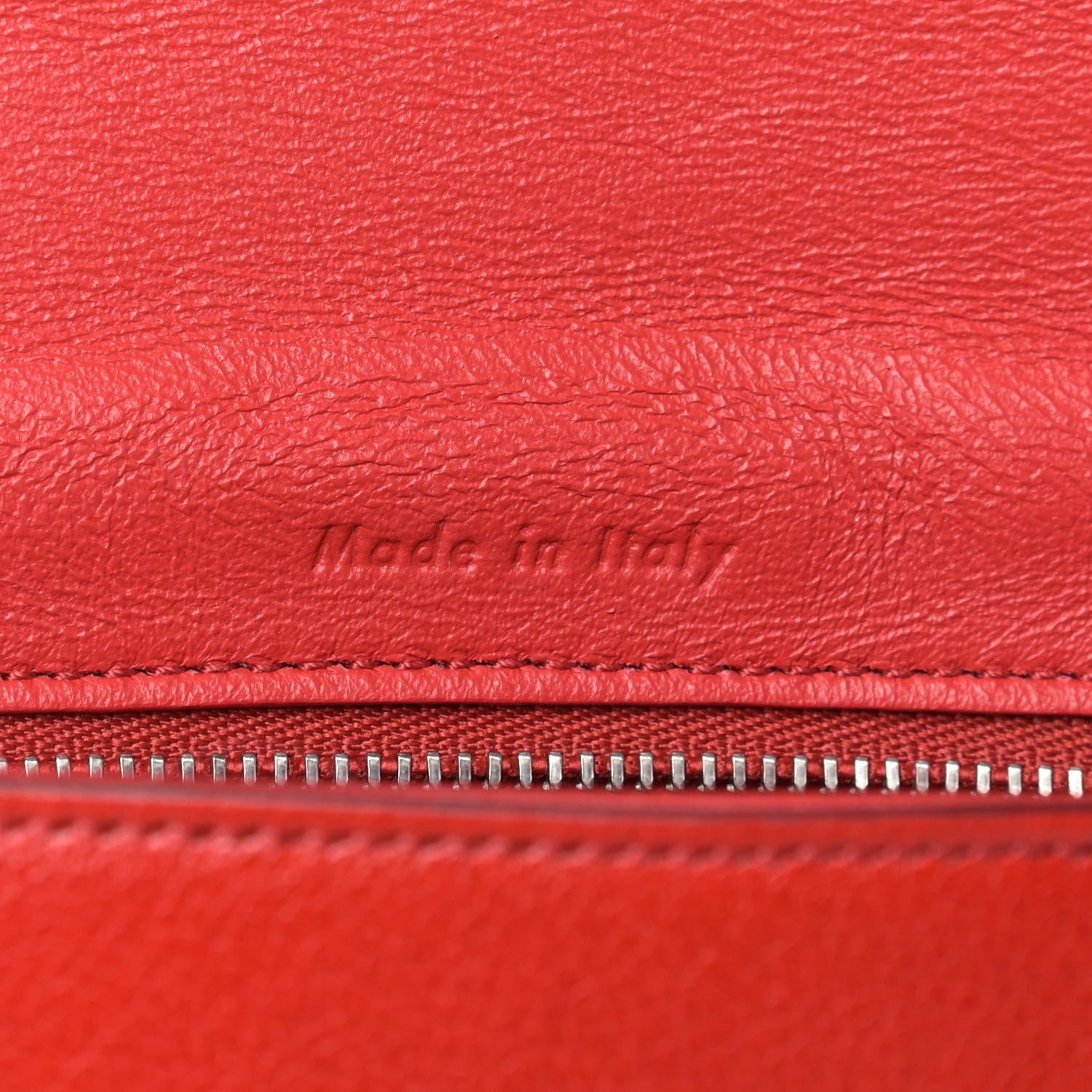 Celine Smooth Calfskin Small Trotteur Bright Red 8 of 9