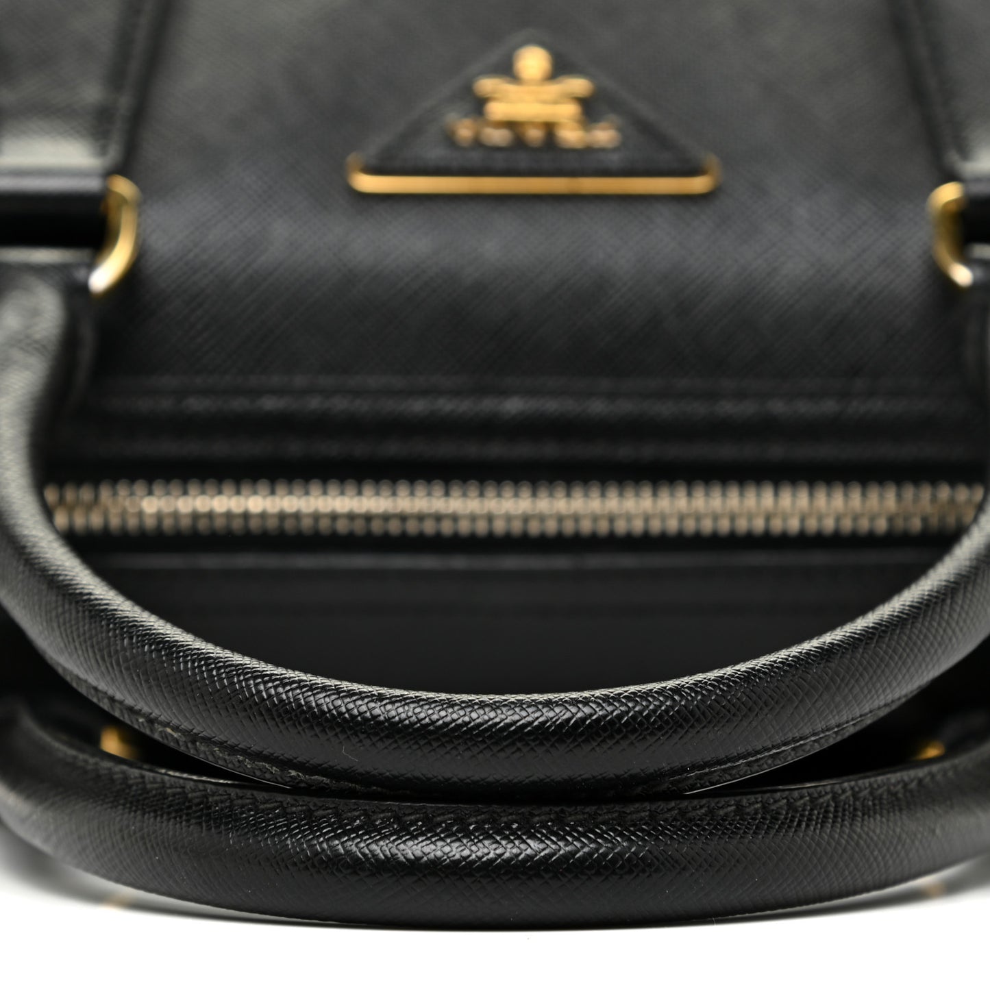 Saffiano Lux Bowler Black