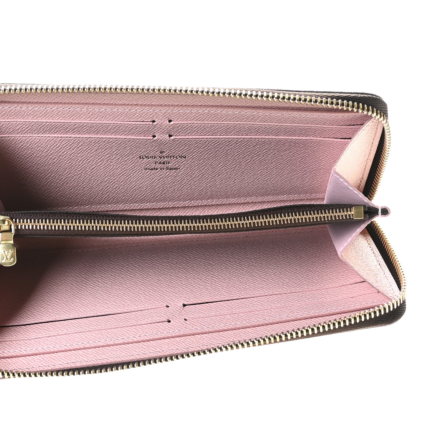 Monogram Clemence Wallet Rose Ballerine