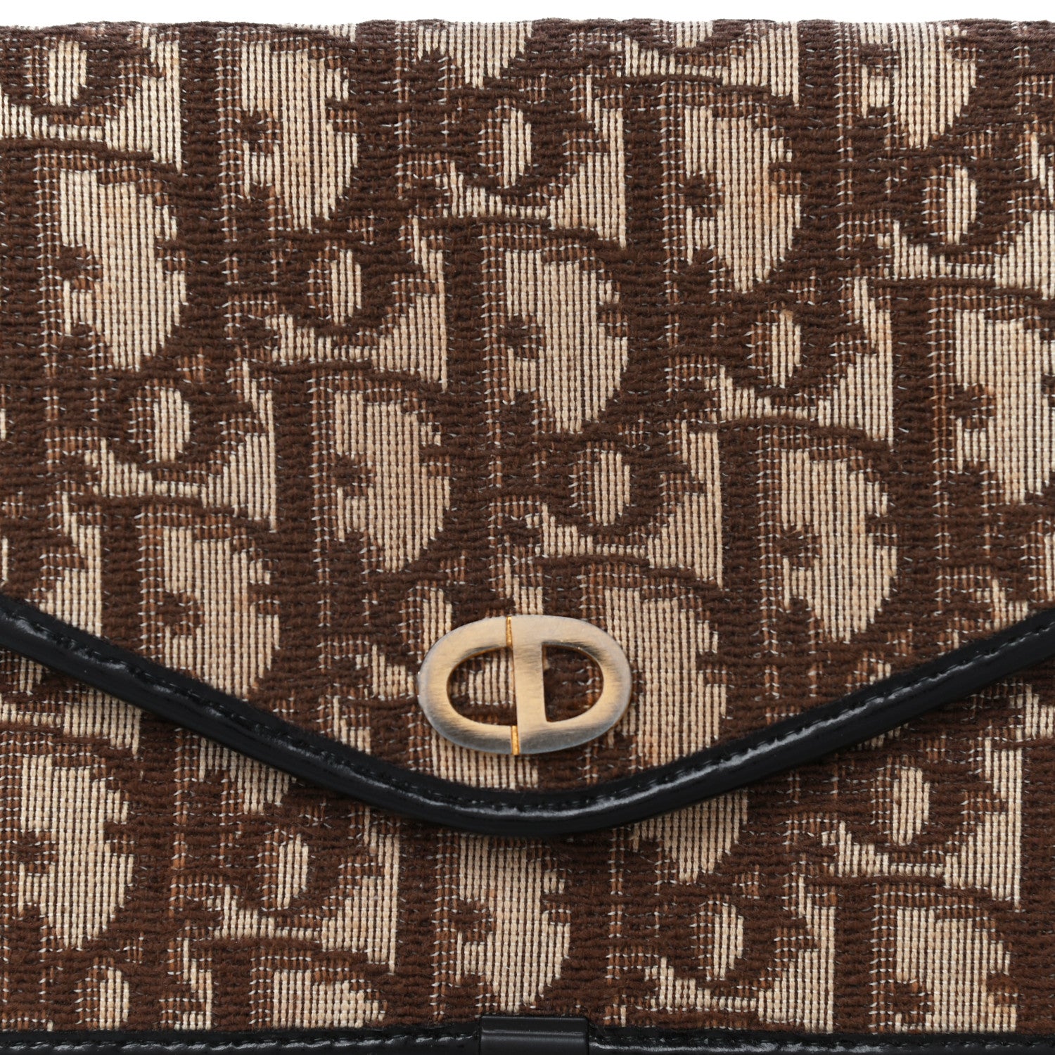 Christian Dior Monogram Envelope Flap Pouch Brown 6 of 8