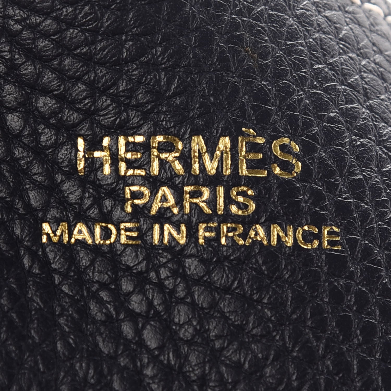 Hermes Taurillon Clemence Double Sens 36 Reversible Tote Bleu Nuit Magnolia 8 of 17