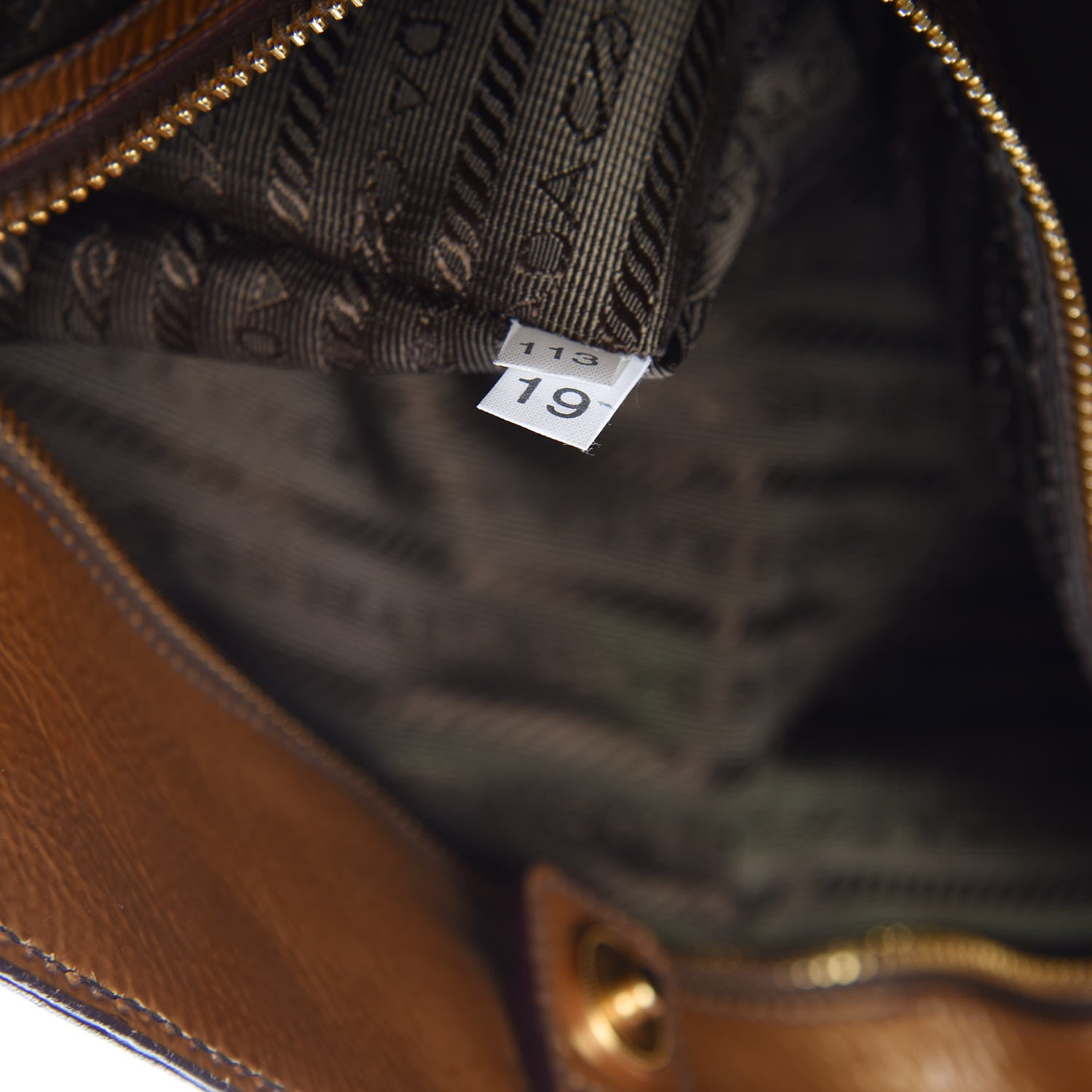 Prada Vernice Sfumata Shoulder Bag Blond Mordore 7 of 9