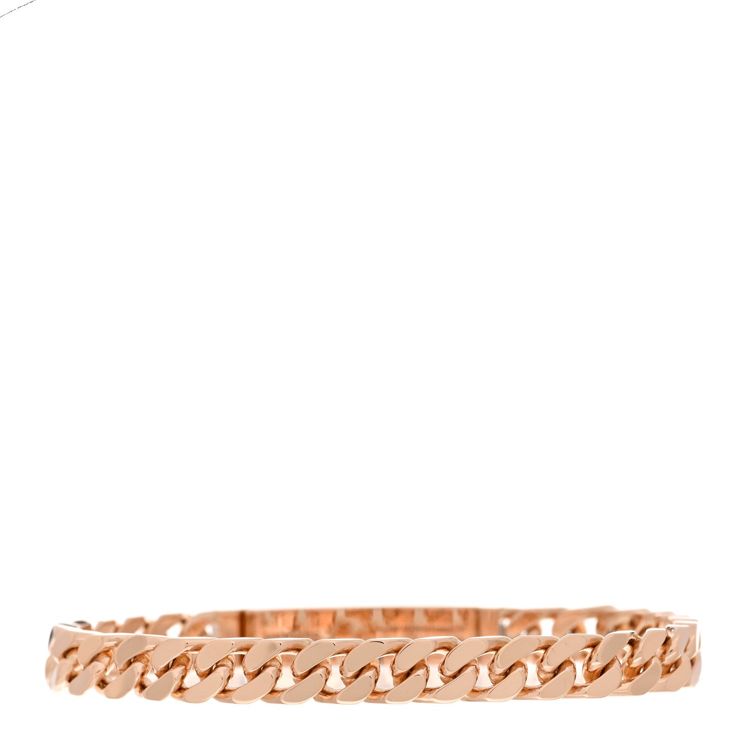 Hermes 18K Rose Gold Diamond PM Kelly Gourmette Bracelet ST 2 of 4