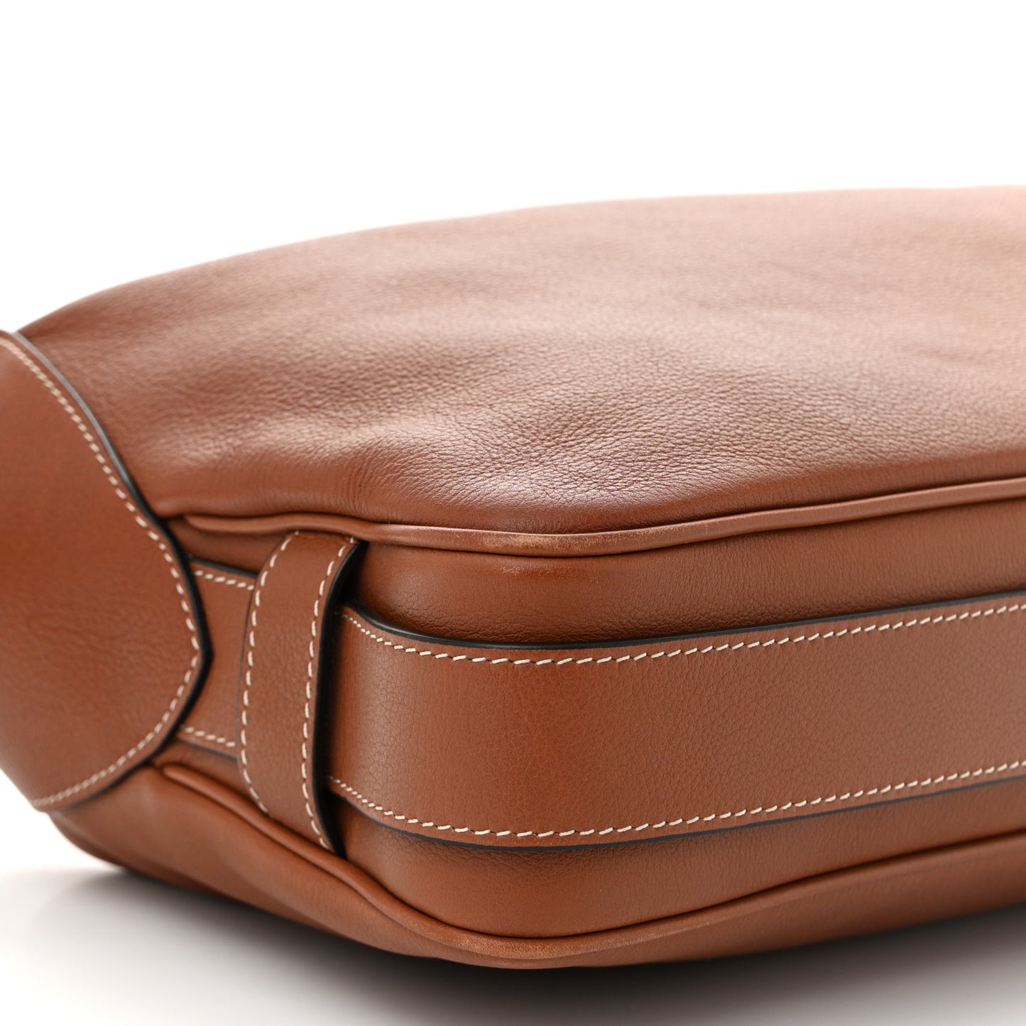 Supple Calfskin Medium Romy Shoulder Bag Tan