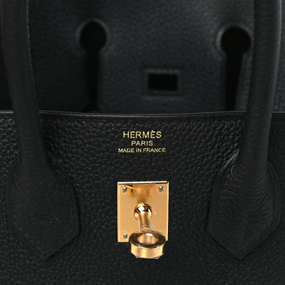 Hermes Togo Birkin 25 Black 5 of 10