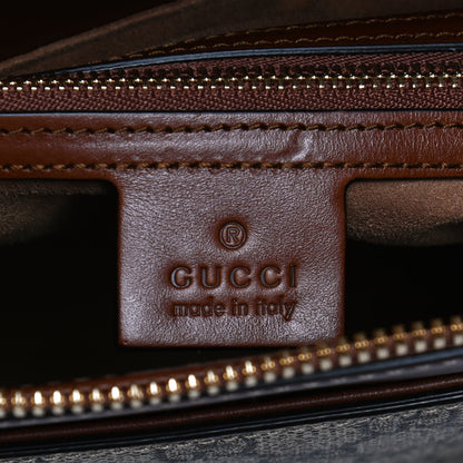 Gucci GG Supreme Monogram Small Zip Top Tote Beige Tuscany 6 of 13