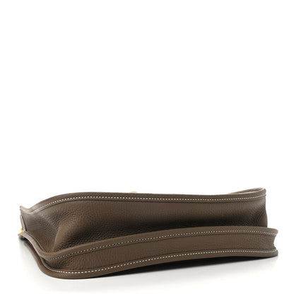 Hermes Taurillon Clemence Evelyne III PM Etoupe 3 of 8