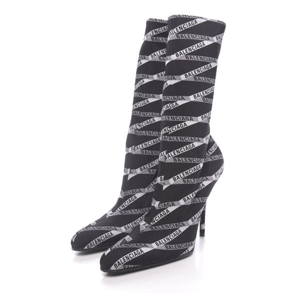 Balenciaga Spandex Losange Monogram 110mm Booties 39 Gris Black 3 of 7