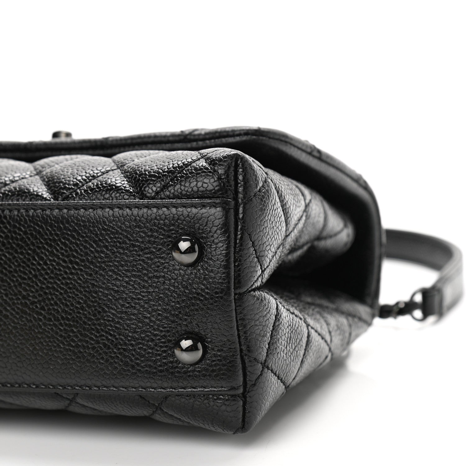 Chanel Caviar Quilted Mini Coco Handle Flap So Black 10 of 12