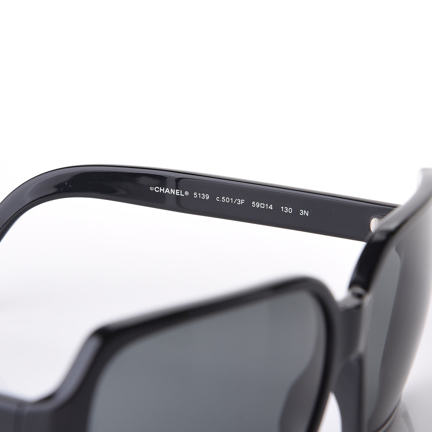 Chanel Acetate Logo Sunglasses 5139 Black Multicolor 7 of 8