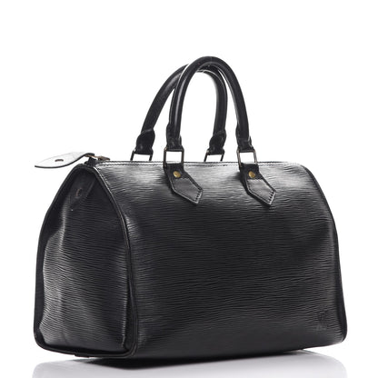 Louis Vuitton Epi Speedy 25 Black 3 of 19