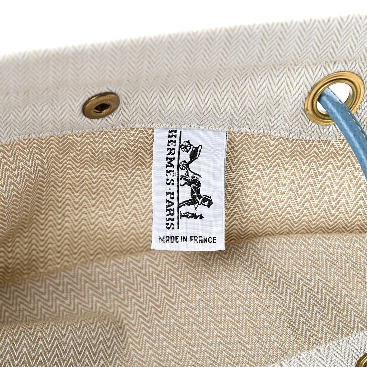 Canvas Epsom Aline Grooming Bag Craie