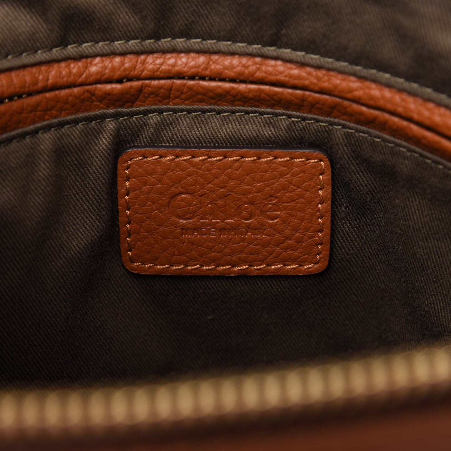 Calfskin Medium Marcie Satchel Tan