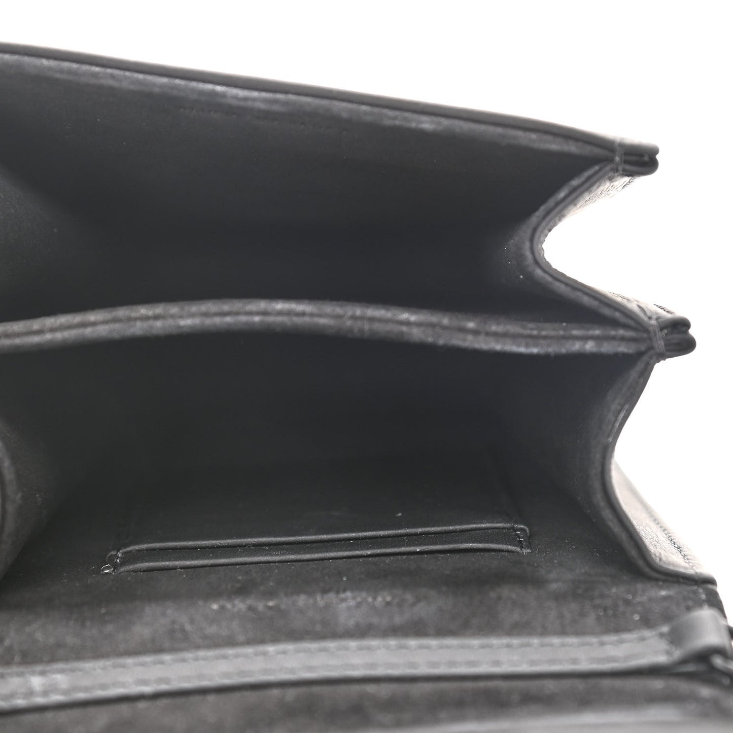 Ultra Matte Calfskin Studded Vertical Diorama Black
