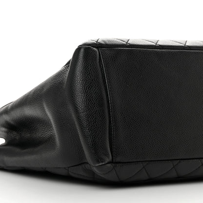 Chanel Caviar Quilted Grand Shopping Tote GST Black 9 of 13