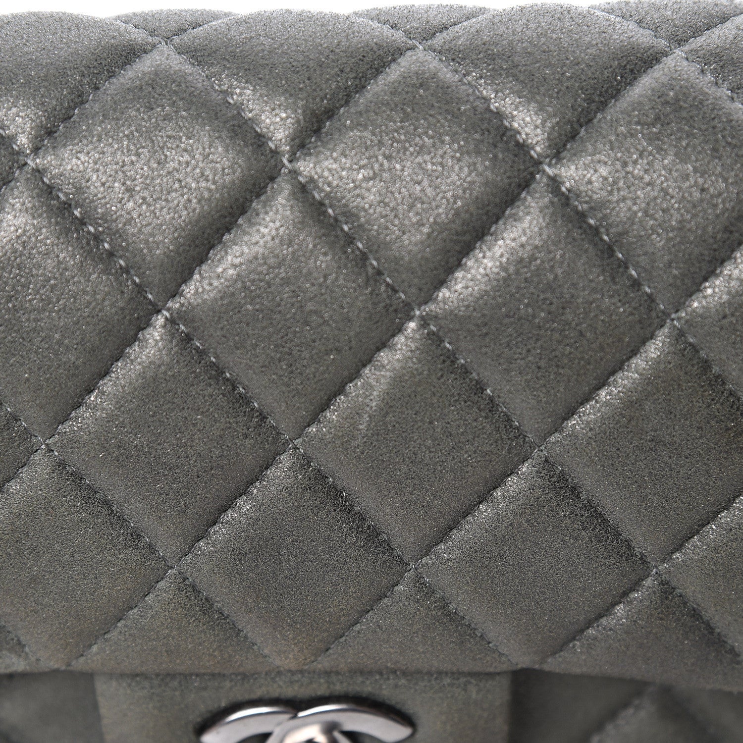 Chanel Iridescent Lambskin Quilted Mini Rectangular Flap Khaki 10 of 14