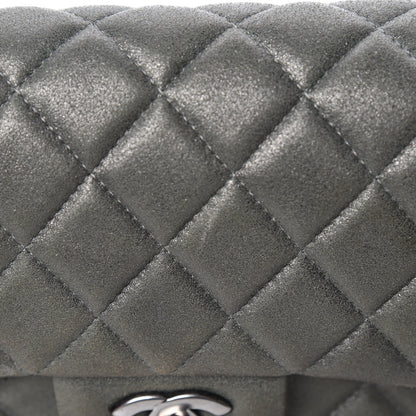 Chanel Iridescent Lambskin Quilted Mini Rectangular Flap Khaki 10 of 14