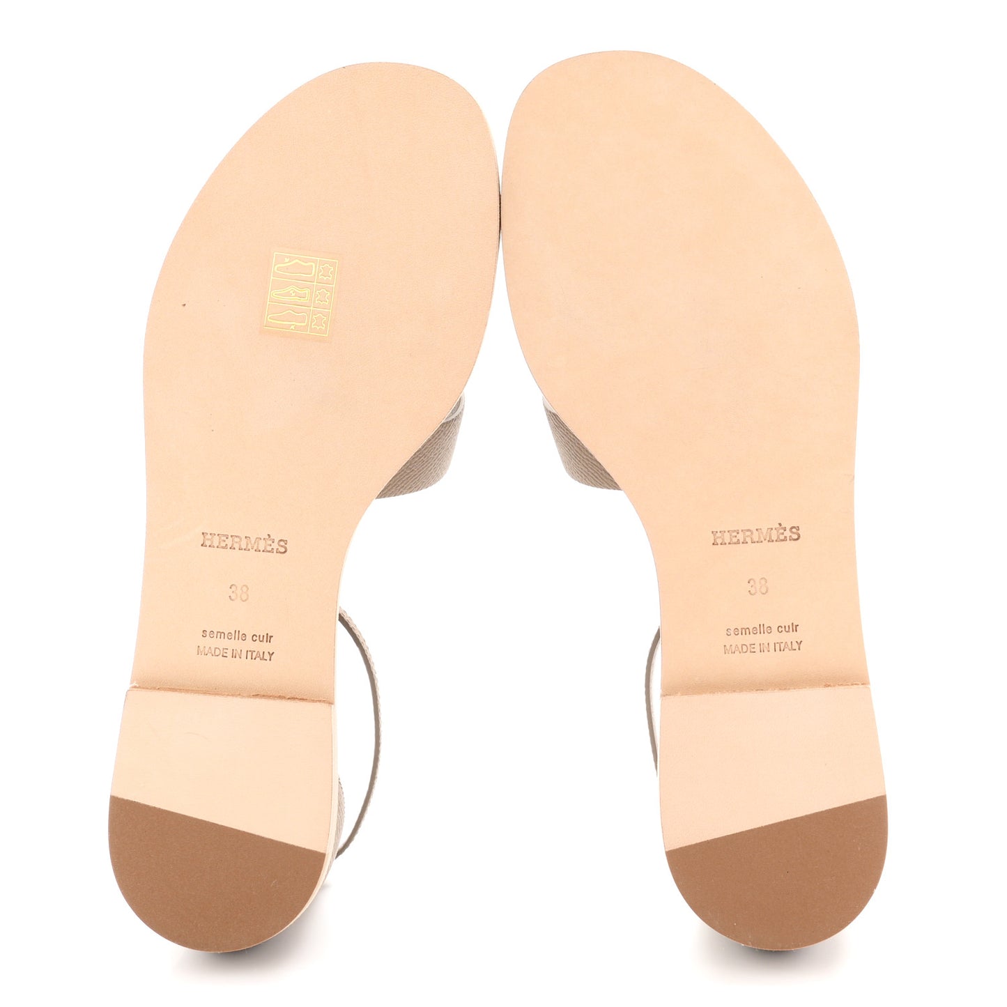 Epsom Santorini Sandals 38 Etoupe