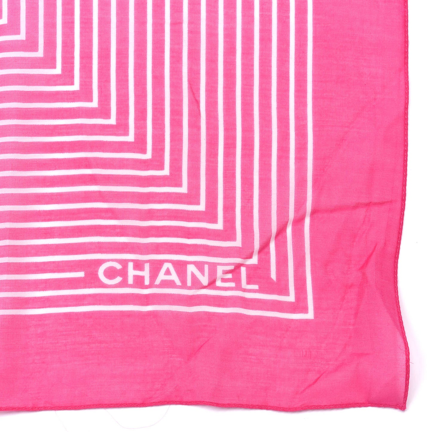 Cotton Silk CC Striped Stole Pink White