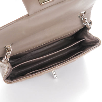 Chanel Patent Quilted Extra Mini Flap Grey 5 of 8