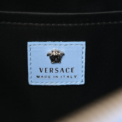 Versace Calfskin Palazzo Medusa Backpack Blue 6 of 9