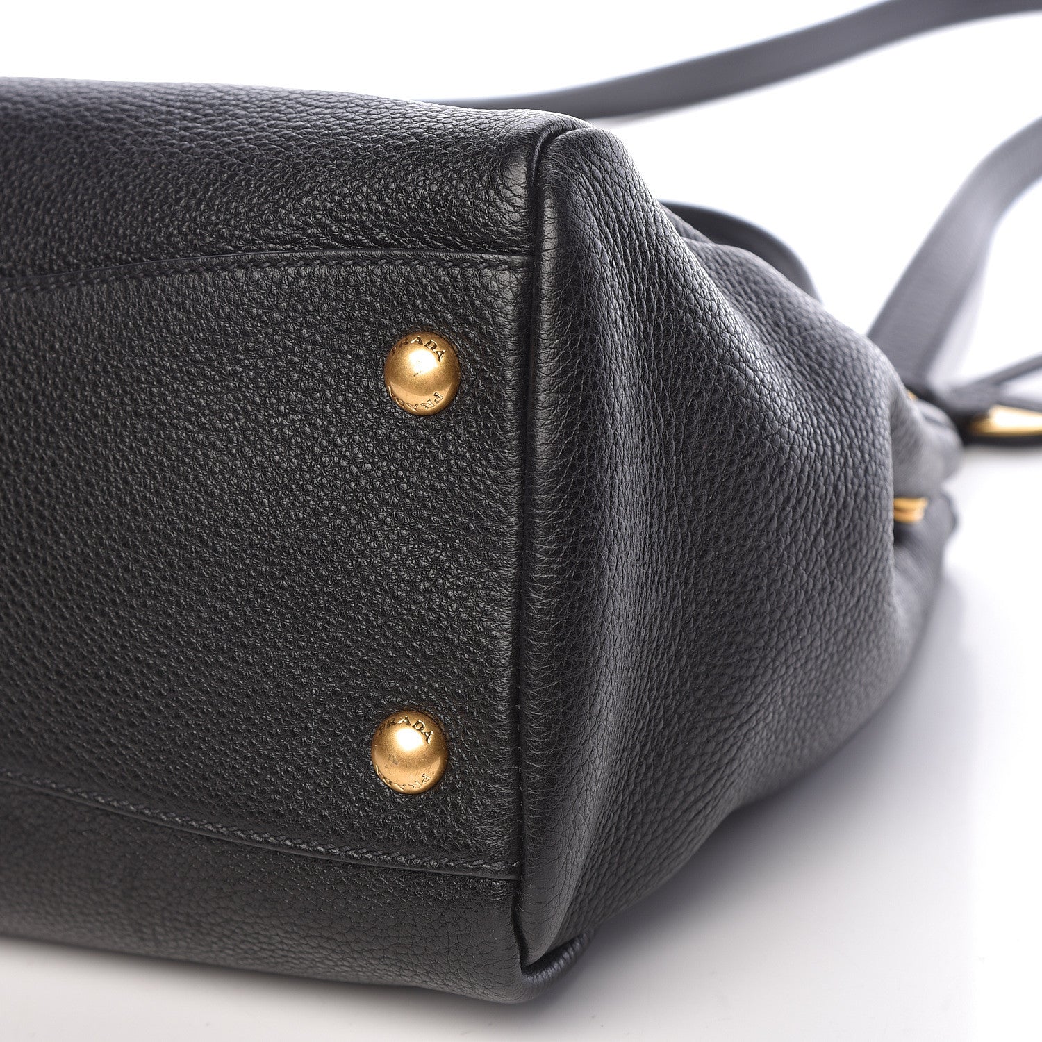 Prada Vitello Phenix Shopping Bag Black 10 of 10