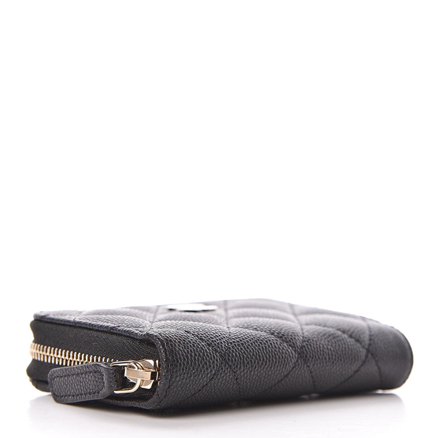 Chanel Caviar Quilted Zip Coin Purse Black 4 of 8