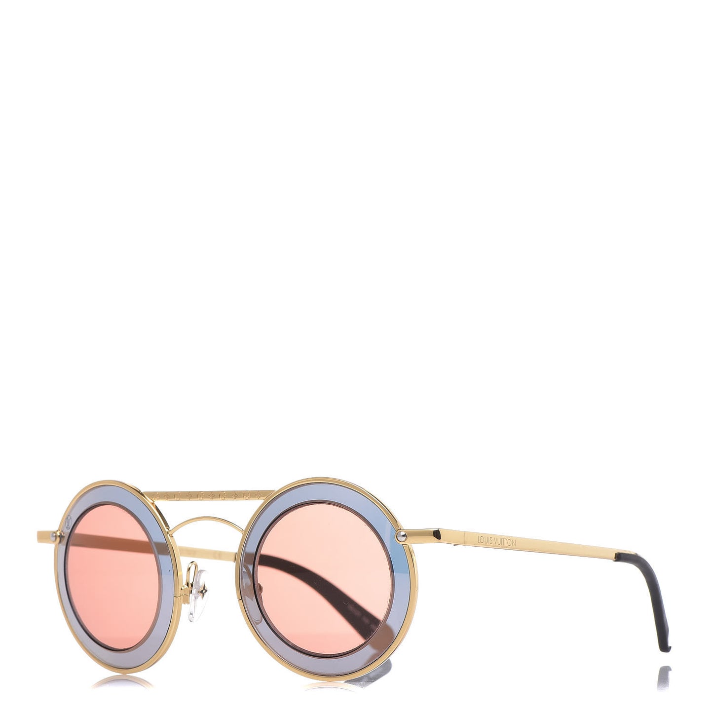 Round Metropolis Sunglasses Z0908U Brown Gold