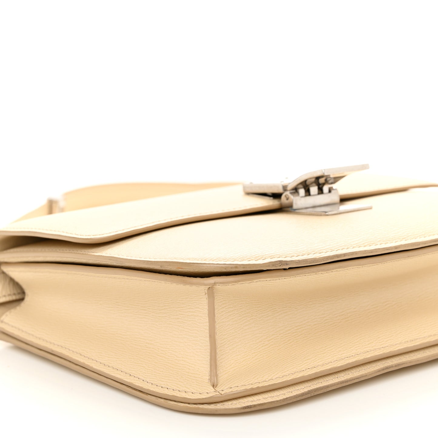 Liege Calfskin Medium Classic Box Flap Bag Powder