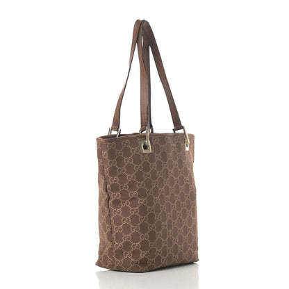 Gucci Monogram Small Bucket Tote Brown 3 of 21