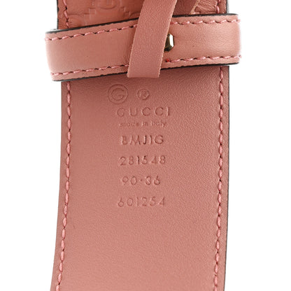 Gucci Soft Microguccissima Margaux Calfskin Belt 90 36 Soft Pink 3 of 5