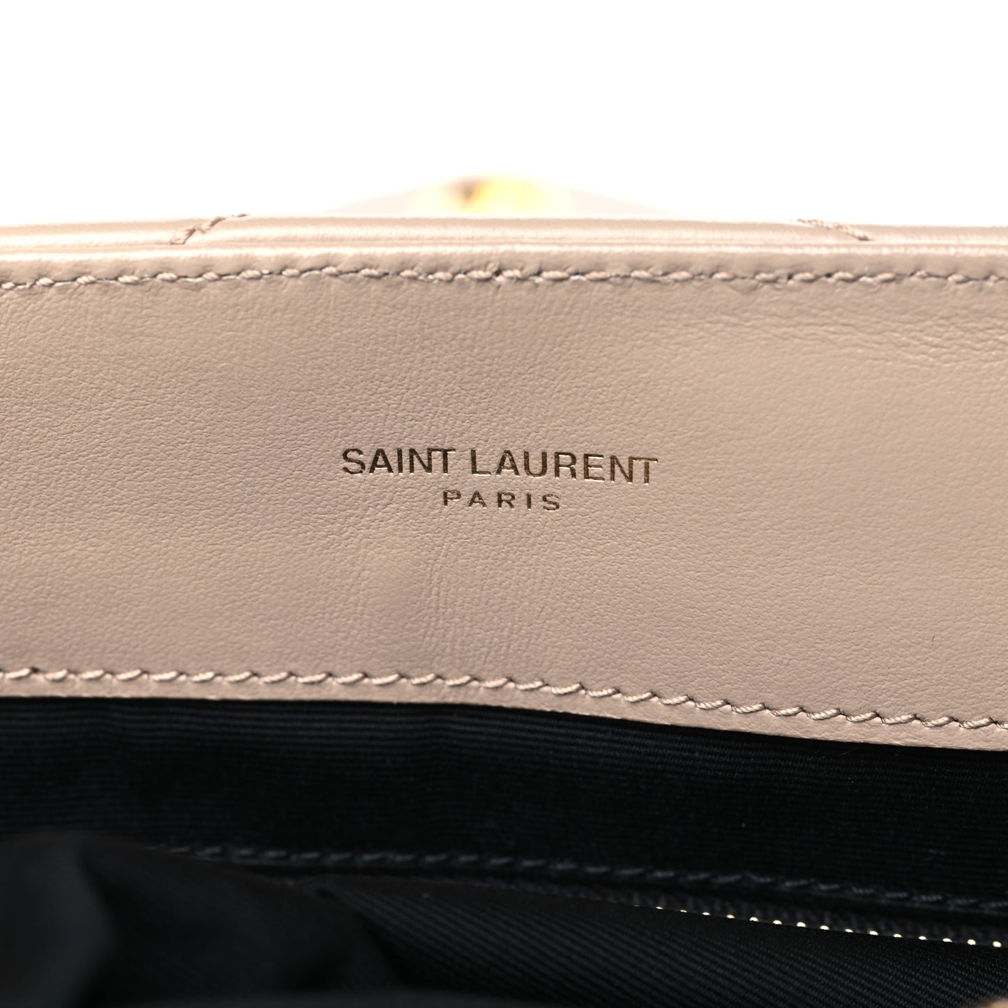 Calfskin Y Quilted Monogram Medium Loulou Chain Satchel Dark Beige