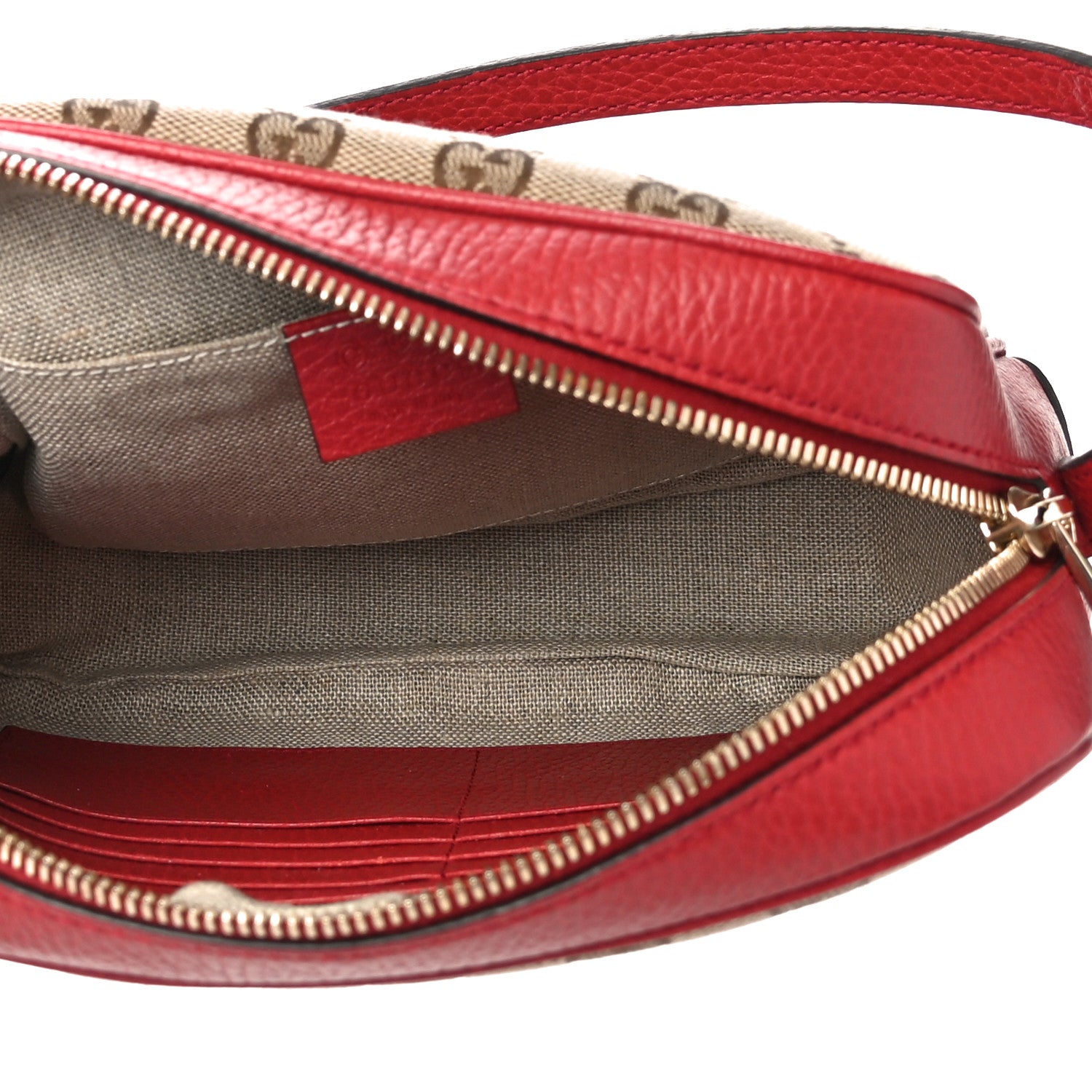 Gucci Monogram Mini Bree Messenger Bag Red 5 of 11