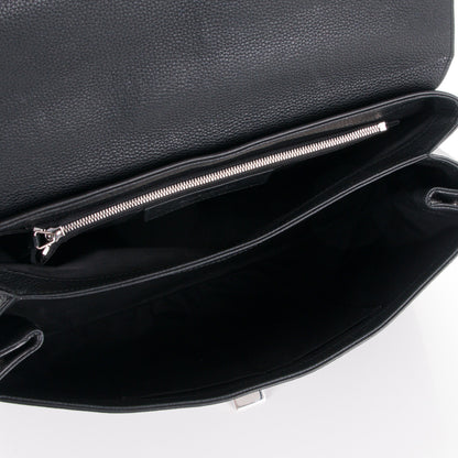 Balenciaga Baby Grained Calfskin Le Dix Large Soft Cartable Black 6 of 8