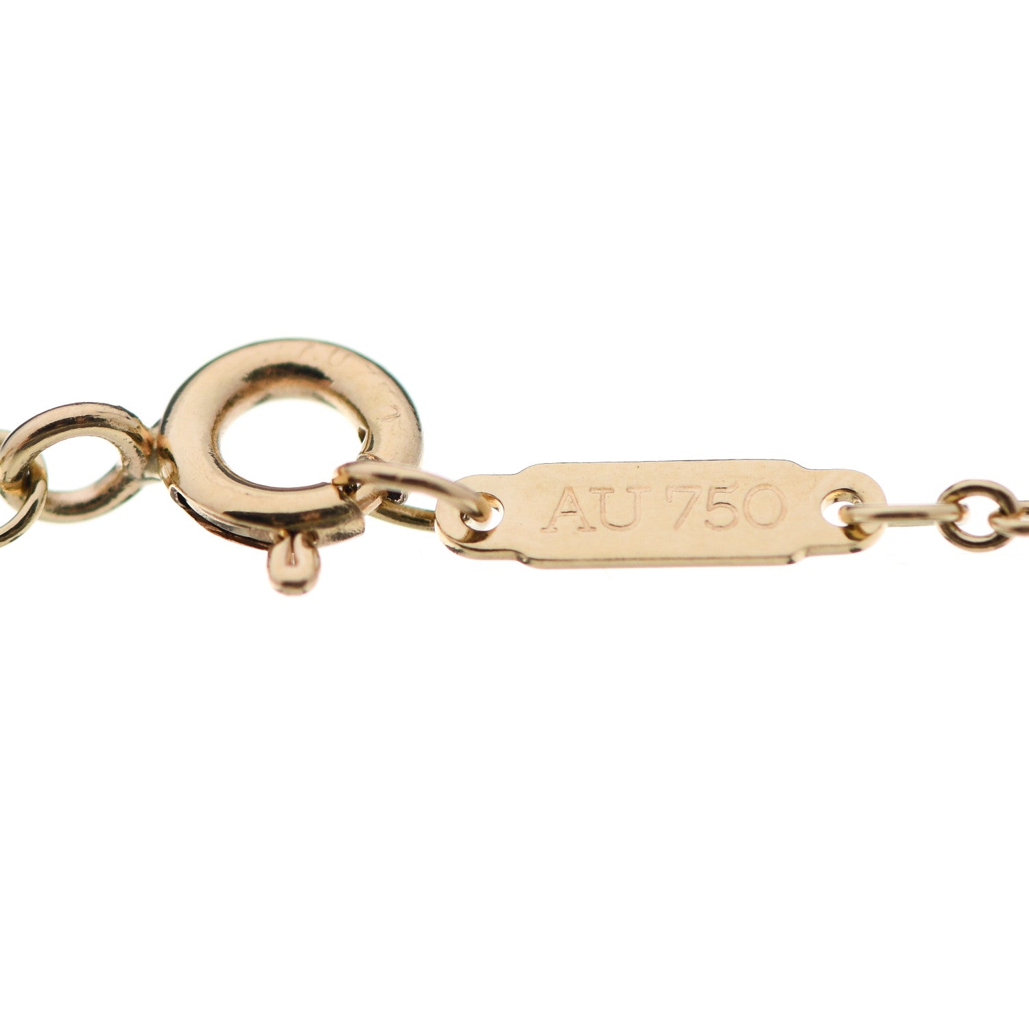 Tiffany 18K Yellow Gold T Double Chain Bracelet 4 of 4
