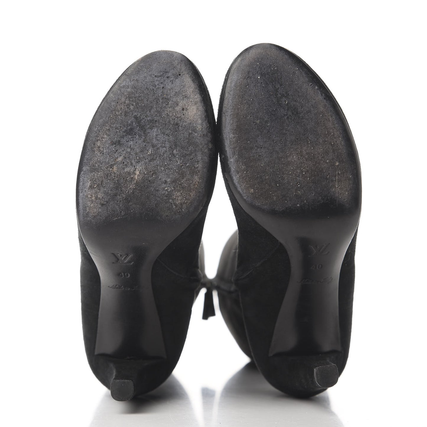 Suede Goatskin Alliance Thigh Boots 40 Black