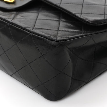 Chanel Lambskin Quilted Medium Double Flap Black 9 of 9