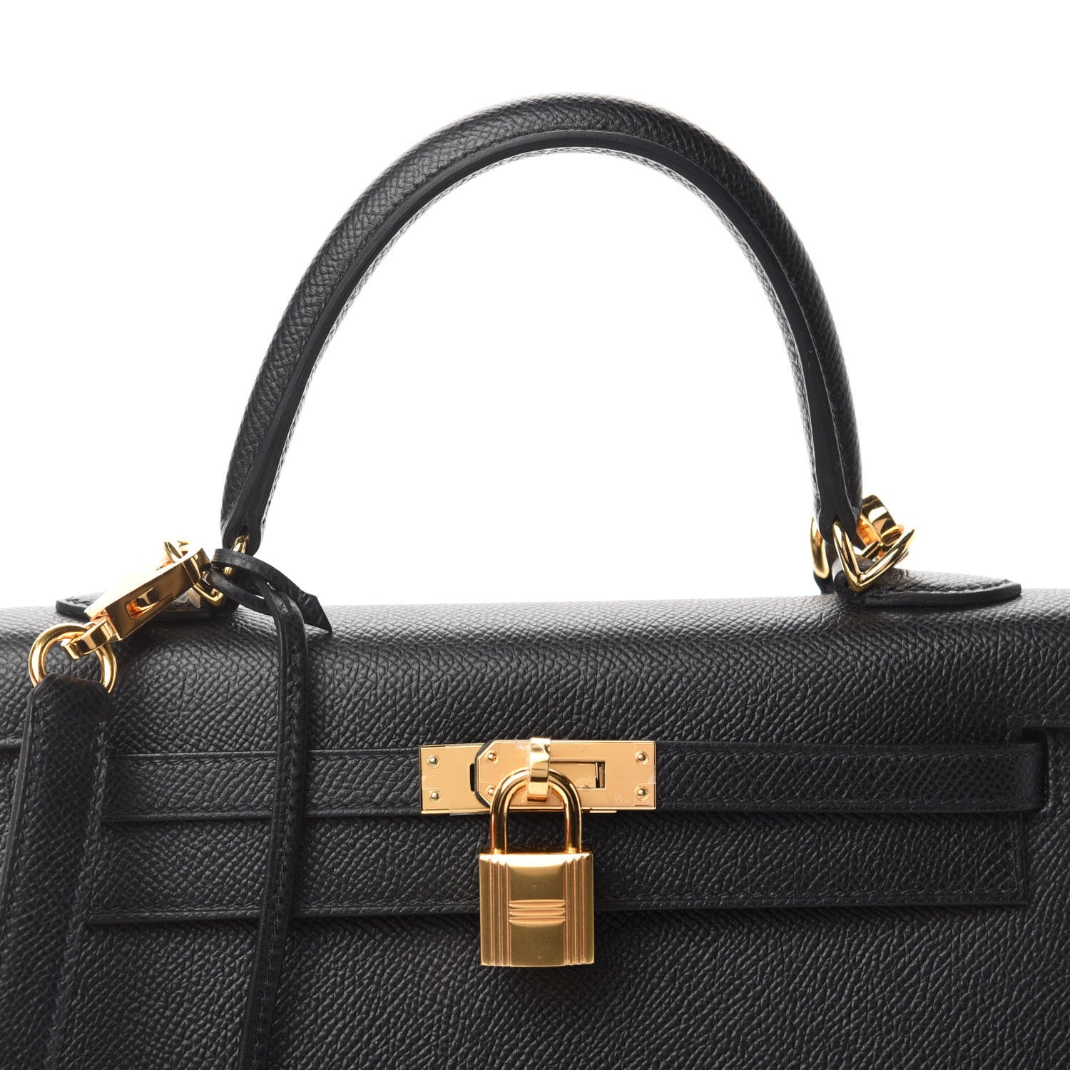 Hermes Epsom Kelly Sellier 25 Black 10 of 11