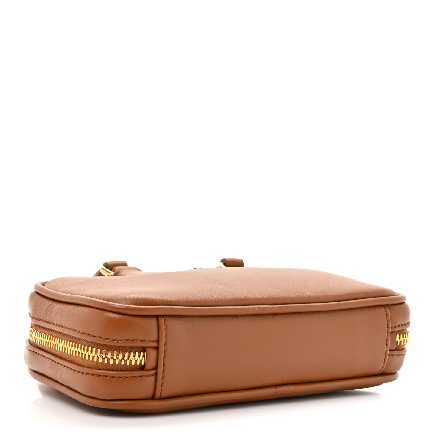 Calfskin Mini Arcadie Top Handle Bag Cognac